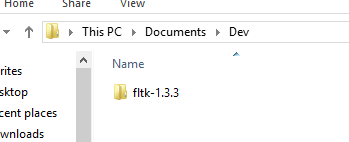 FLTK folder